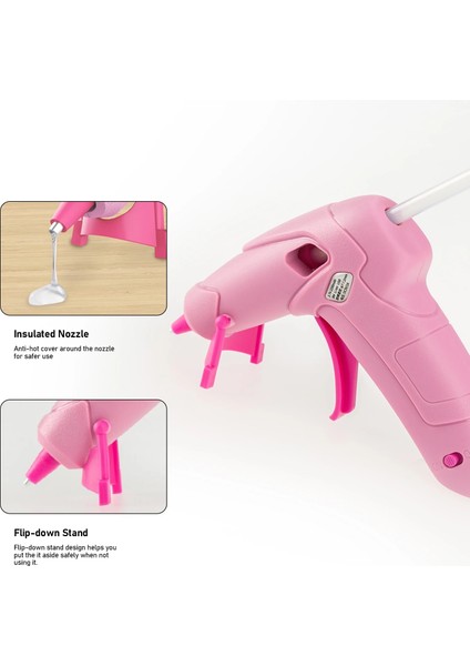 P Gun 30STICKS 8W Yüksek Sıcaklık Isıtıcı Eriyik Sıcak Tutkal Tabancası Ev Dıy Onarım Aracı Akülü Sıcak Tutkal Aracı Craftwork Dıy Onarım Için USB Şarj Edilebilir (Yurt Dışından) indirimleri