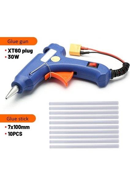 10 Adet 7X100MM 30W Elektrikli Mini Sıcak Tutkal Tabancası ile 7mm * 100M Tutkal Çubukları Ev Isı Sıcaklığı Termo Aracı Endüstriyel Tamir Araçları Tabancası (Yurt Dışından)