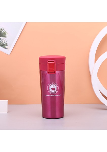 Sıçrama Kapak Paslanmaz Çelik Kahve Fincanı Çift Katmanlı Büyük Kapasiteli Araba Kupa Tatil Hediyesi, 500 ml (Yurt Dışından) fırsatları