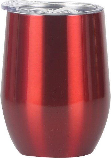 Yumurtalık Paslanmaz Çelik Yaratıcı U Şeklinde Kırmızı Şarap Termos Bardak Büyük Göbek 12OZ Yumurta Kabuğu Bardak Yıldız Şarap Kırmızı (Yurt Dışından)