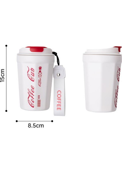 Çift Katmanlı Büyük Kapasiteli Araba Kupa Tatil Hediyesi Paslanmaz Çelik Kahve Kupa, 390 ml (Yurt Dışından) fiyatları