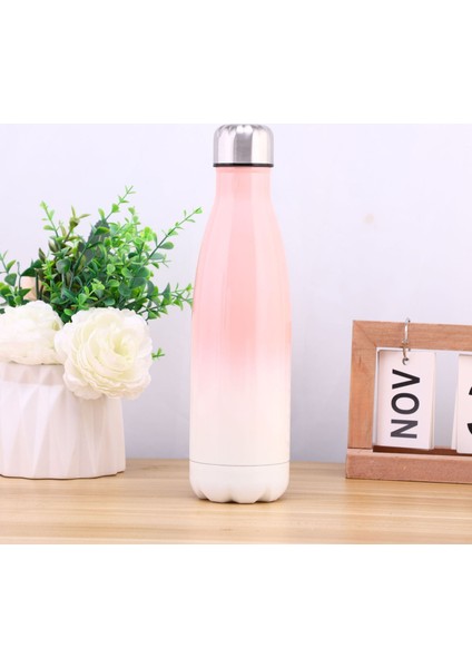 304 Paslanmaz Çelik Kola Şişesi Büyük Kapasiteli Açık Termos Spor Pot Bowling Bardağı 6 500 ml (Yurt Dışından)