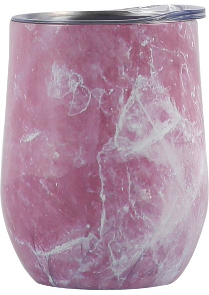 Yumurtalık Paslanmaz Çelik Yaratıcı U Şeklinde Kırmızı Şarap Termos Bardak Büyük Göbek 12OZ Yumurta Kabuğu Bardak Yıldız Tozu Dali (Yurt Dışından)