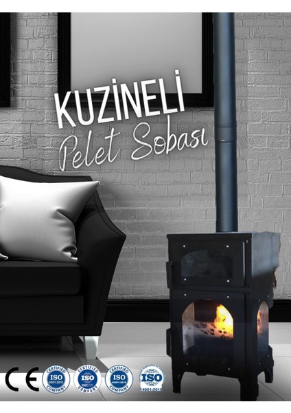 OZYSTOVE Kuzineli Pelet Sobası