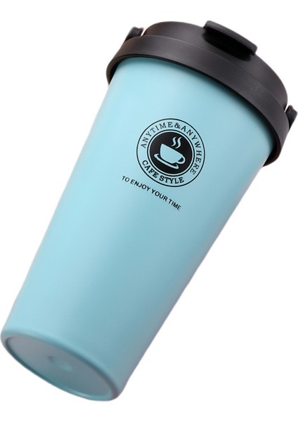 Çift Katmanlı Büyük Kapasiteli Araba Kupa Tatil Hediyesi Paslanmaz Çelik Hasır Bardak, 500 ml (Yurt Dışından)