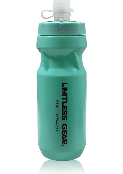 Bisiklete Binmek ve Koşmak Için Sıkılabilir Spor Su Şişesi, Büyük Kapasiteli, Gıda Sınıfı, Kokusuz, Siyah Su Şişesi, 610ML (Yurt Dışından)