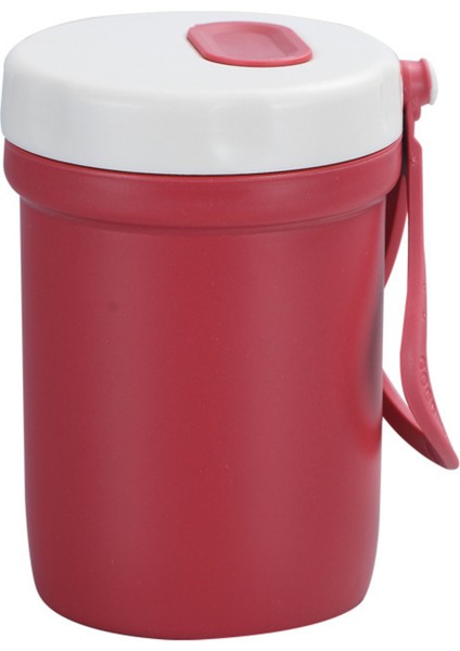 Plastik Su Bardağı, 350 ml Taşınabilir Mikrodalgada Kullanılabilir Kahvaltı Bardağı, Okul Ofis Açık Seyahat Öğrenci Için (Alıç Kırmızısı) (Yurt Dışından)