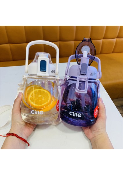 Büyük Göbek Bardak Plastik Bardak Tritan Saplı Bardak Büyük Kapasiteli Pipetli Açık Spor Su Bardağı Beyaz 1100 ml (Yurt Dışından) modelleri
