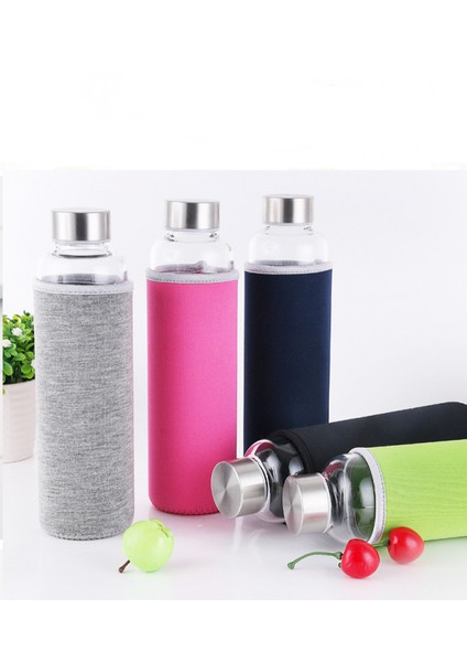 Kollu ve Paslanmaz Çelik Kapaklı Sürahi 420ML - Sızdırmaz Kapak, Yeniden Kullanılabilir, Seyahat ve Depolama Için Mükemmel Içecekler Meyve Suyu, Smoothie, Kombucha, Kefir, Çay, Yeş (Yurt Dışından)