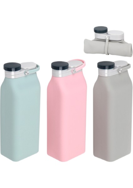 Katlanabilir Su Şişesi Bpa Içermez - Üçlü Sızdırmazlık Hafif 20OZ (Gri) ile Seyahat Spor Şişeleri Için Katlanabilir Su Şişesi (Yurt Dışından)
