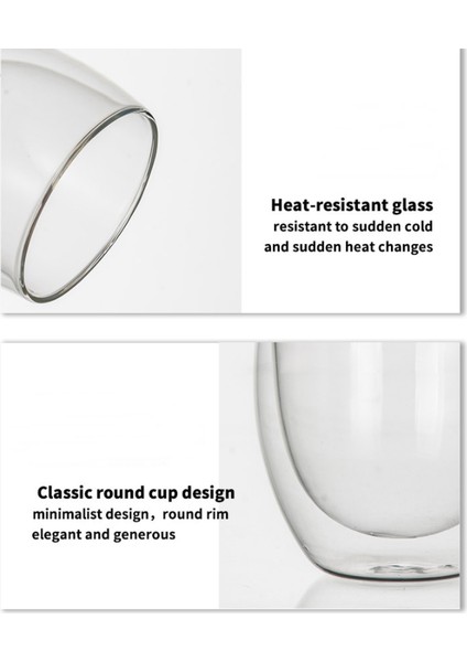 Saplı Çift Camlı Kahve Kupası, Yalıtımlı Katmanlı Kahve Kupası, Şeffaf Borosilikat Cam Kupa, Kapuçino, Çay, Latte, Espresso, Sıcak Içecekler, Şarap, Mikrodalga Için Mükemmel (Yurt Dışından) fiyatları