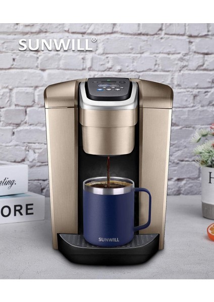 14 Oz Kahve Kupa, Kapaklı Vakum Yalıtımlı Kamp Kupa, Çift Duvar Paslanmaz Çelik Seyahat Tumbler Bardak, Kahve Termosu Açık, Lacivert (Yurt Dışından) modelleri