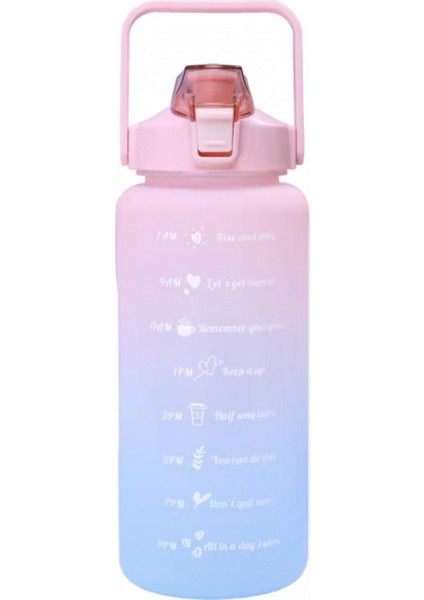 1 Adet Su Şişesi 2 Litre Büyük Kapasiteli Ücretsiz Motivasyon Zaman Işaretleyici ile Fitness Egzersiz Plastik Bardaklar Açık Spor Salonu Içme (Pembe) (Yurt Dışından) modelleri