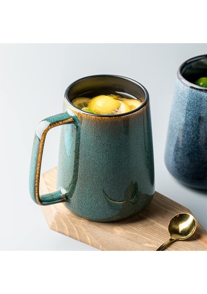 21OZ Büyük Saplı Ekstra Büyük Seramik Kahve Kupa,ofis ve Ev Için Jumbo Çay ve Kahve Fincanı,bulaşık Makinesi ve Mikrodalga Güvenli,kaşıklı ve Ahşap Kapaklı(Açık Yeşil,1) (Yurt Dışından) modelleri