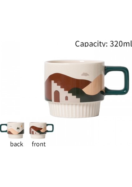Kahve Fincanı, Retro Seramik Kupa, Içki Bardağı, Kahvaltı, Süt Bardağı, Çekme Çiçek Fincanı（#2） (Yurt Dışından)