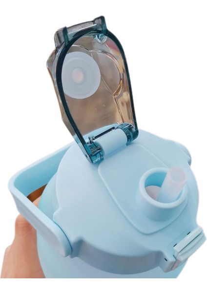 1 Adet Su Şişesi 2 Litre Büyük Kapasiteli Ücretsiz Motivasyon Zaman Işaretleyici ile Fitness Egzersiz Plastik Bardaklar Açık Spor Salonu Içme (Yeşil) (Yurt Dışından)