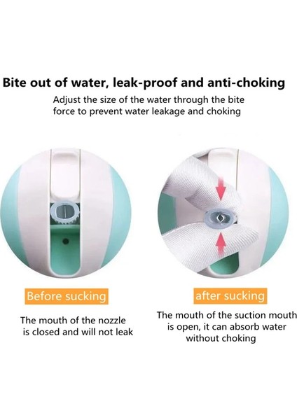 Çocuk Karikatür Hayvan Okulu Içme Suyu Pipetli Şişe Yerçekimi Topu Saman 250 ml Bebek Fincan Omuz Askılı Şişe Anti-Damla (Yeşil) (Yurt Dışından) fiyatları