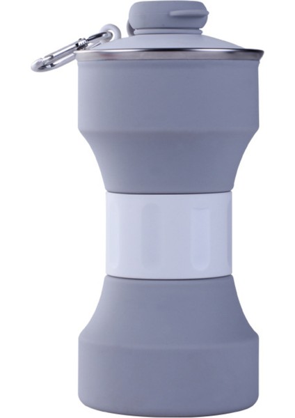 Katlanabilir Su Şişesi, Karabinalı Kamp Bardağı, Yeniden Kullanılabilir Silikon Katlanabilir Sızdırmazlık Dış Mekan Için Taşınabilir Spor Seyahat Su Şişeleri, Seyahat Spor Salonu Y (Yurt Dışından)