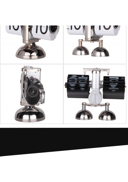 Retro Dijital Çevirmeli Saat - Içten Dişliyle Kumandalı-Beyaz-1 (Yurt Dışından)