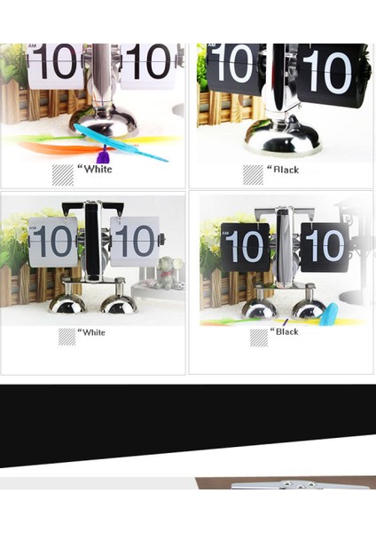 Retro Dijital Çevirmeli Saat - Içten Dişliyle Kumandalı-Beyaz-1 (Yurt Dışından) modelleri