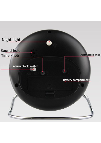 Yatak Odası Çalar Saat, Dönebilen Çalar Saat, Öğrenci Ev Dekorasyonu Masaüstü Saati (Yurt Dışından) modelleri