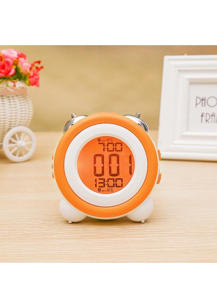 Justup Çalar Saat Yüksek Alarm Alarm Ayarı Erteleme Fonksiyonu Gece Lambası Başucu Saati --- Turuncu (Yurt Dışından) fiyatları