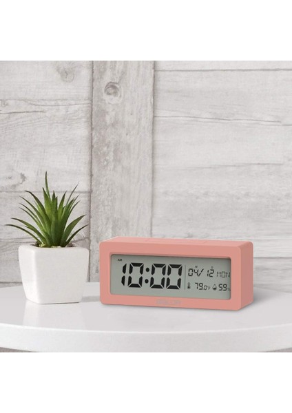 Ultra Hd LCD Ekranlı Kompakt Dijital Çalar Saat - Yatak Odası Saatleri, Seyahat Alarmı, Ofis Masa Saatleri - Pille Çalışan, Büyük Tarih/saat, Sıcaklık/nem Göstergeleri (Kırmızı) (Yurt Dışından) fiyatları
