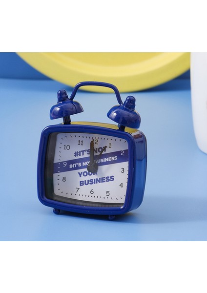 Mini Küçük Alarm Saati, Kız ve Erkek Çocuklar Için Basit Yaratıcı Saat, Öğrenci Odasındaki Başucu Alarm Saati Için Uygun (Yurt Dışından)
