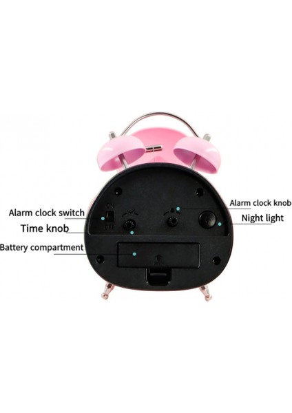 Yatak Odaları Için Çalar Saatler, Karikatür Çalar Saat Küçük Sarı Ördek Çalar Saat, Öğrenci Çocuk Ev Dekorasyonu Masaüstü Saati (Mor) (Yurt Dışından) modelleri