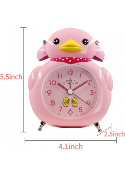 Yatak Odaları Için Çalar Saatler, Karikatür Çalar Saat Küçük Sarı Ördek Çalar Saat, Öğrenci Çocuk Ev Dekorasyonu Masaüstü Saati (Mor) (Yurt Dışından) fırsatları