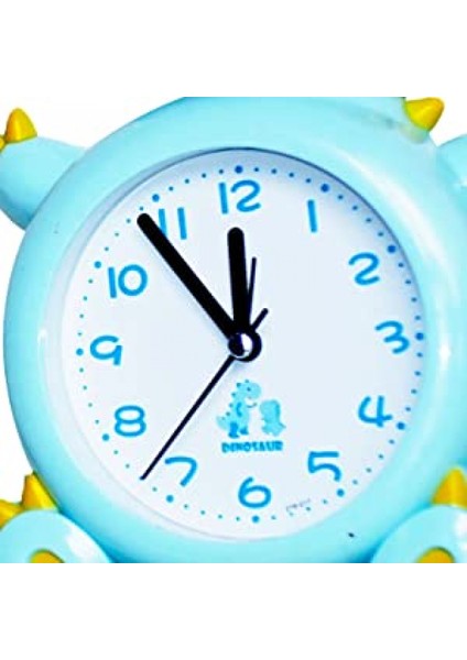 Justup Çocuklar Çalar Saatler Analog Dinozor Duvar Saati Masa Saati Dinozorlar Saat Ev --- Yeşil (15X14 Cm) (Yurt Dışından) fırsatları
