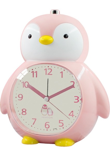 Justup Çocuklar Çalar Saat Sevimli Penguen Çalar Saat Gece Işığı ile Erteleme Çalar Saat --- Pembe (Yurt Dışından)