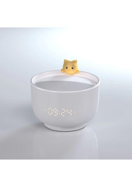 Çocuklar Için Sevimli Kedi Çalar Saat, Yatak Odası Için Yürümeye Başlayan Çocuk Çalar Saat, Kızlar Için Kawaii Oda Dekor Saati, USB Şarjlı Hello Kitty Çalar Saat, Nazik Uyandırma I (Yurt Dışından)