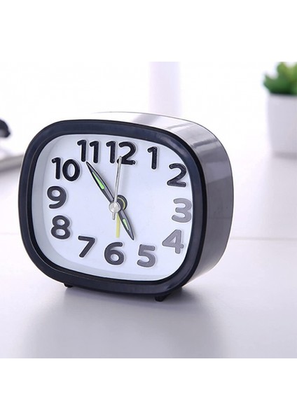 Taşınabilir Çalar Saat Elektronik Numarası Çift Saat Masa Dekoratif Dikdörtgen Dijital Kuvars Saat Ev Aksesuarları(Renk:siyah) (Yurt Dışından)