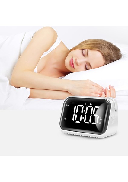 Mini Dijital Çalar Saat, Arkadan Aydınlatmalı Ayna Cam Malzemeli Başucu Saati, Erteleme ve Hafta Sonu Modlu Çift Alarm, Yatak Odası / Ofis Için Gece Işığı ile Kullanımı Kolay Akıll (Yurt Dışından) modelleri