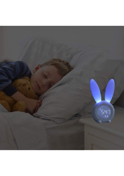 Çocuklar Için Çocuk Çalar Saati, Çocuk Gece Işıkları, 5 Zil Sesi, Sıcaklık Takvimi, Dokunmatik Kontrol ve Ertelenen Şarj Edilebilir Saatler ---- Mavi (Yurt Dışından) fiyatları