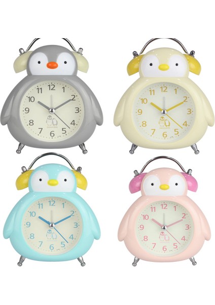 Yatak Odaları Için Çalar Saatler, Karikatür Çalar Saat Penguen Çalar Saat Gece Lambası, Öğrenci Çocuk Ev Dekorasyonu Masaüstü Saati (Mavi) (Yurt Dışından) fiyatları