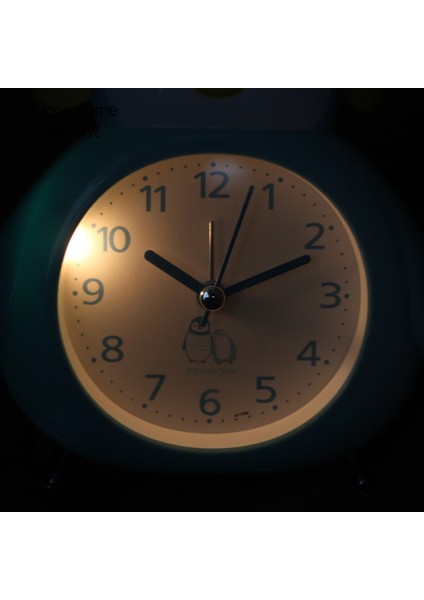 Yatak Odaları Için Çalar Saatler, Karikatür Çalar Saat Penguen Çalar Saat Gece Lambası, Öğrenci Çocuk Ev Dekorasyonu Masaüstü Saati (Mavi) (Yurt Dışından) modelleri