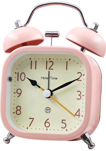 3'' Küçük Masa Saatleri Sessiz Geçmeyen Analog Çalar Saat, Arkadan Aydınlatmalı, Pille Çalışan Yüksek Sesli Çalar Saat Seyahat Çalar Saat, Yatak Odası / Ofis / Mutfak / Raf Dekoras (Yurt Dışından)