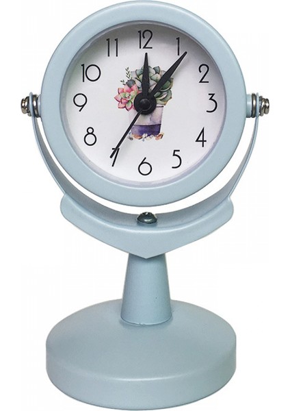 Radyo Alarm Rf Saat Analog Alarm Masası Ölçeksiz Çalar Saat - Mavi, 6 x 9,5 cm (Yurt Dışından)