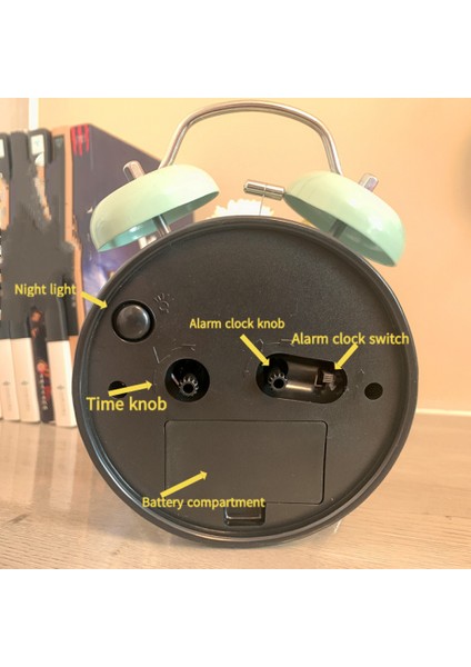 Yatak Odası Çalar Saat, Noel Arifesi Karikatür Çalar Saat, Öğrenci Ev Dekorasyonu Masaüstü Saati (Yurt Dışından) modelleri