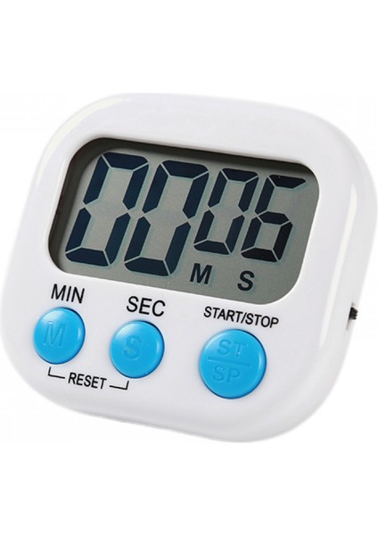 2'li Paket Dijital Mutfak Zamanlayıcı Iı 2.0, Büyük Rakamlar, Yüksek Alarm, Manyetik Destek, Stand, Yemek Pişirme Spor Oyunları Ofisi (Beyaz) (2 Paket) (Yurt Dışından)