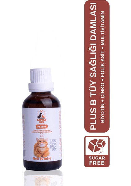 Lıttle Pet Plus B For Cats 50 ml Kediler Için Tüy Sağlığı Damlası