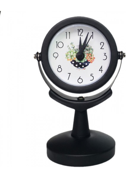 Radyo Alarm Rf Saat Analog Alarm Masası Ölçeksiz Çalar Saat - Siyah, 6 x 9,5 cm (Yurt Dışından)