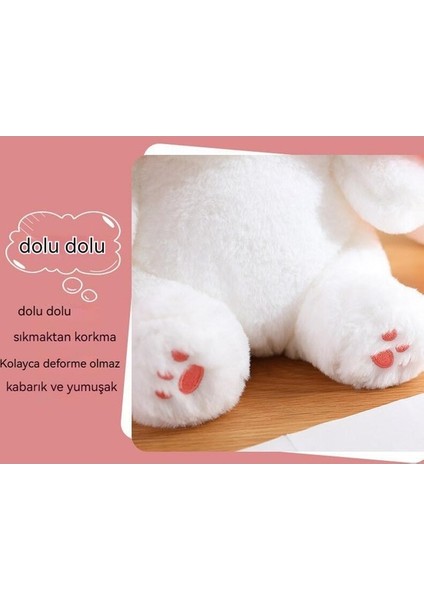 Zaox Çilekli Tavşan Koko, Kulaksız 35CM (Yurt Dışından)