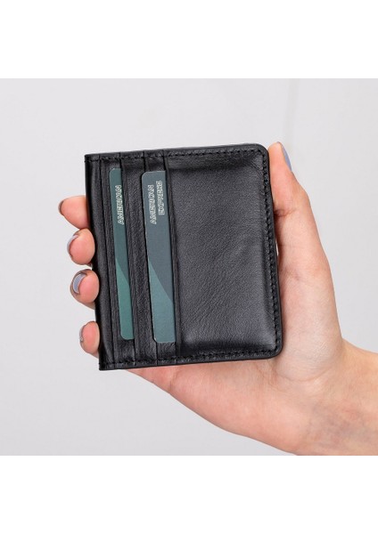 Robin Deri Kartlık Cüzdan Rst1 Siyah