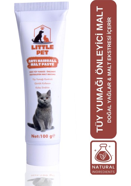 Little Pet Pet Malt Paste 100 gr Kediler Için Tüy Yumağı Önleyici Malt Macunu