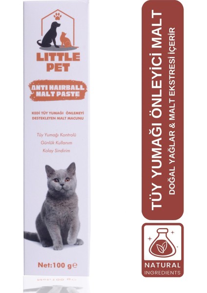 Little Pet Pet Malt Paste 100 gr Kediler Için Tüy Yumağı Önleyici Malt Macunu