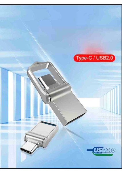 64GB. Type-C ve USB Flash Bellek Çift Girişli Metal Sağlam Orjinal