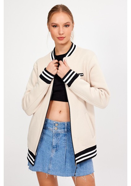 Astarsız Şardonlu Oversize Kolej Ceket Mont (E23-0019 00) fırsatları